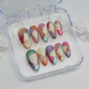 Pastel mosaic nail sticker set